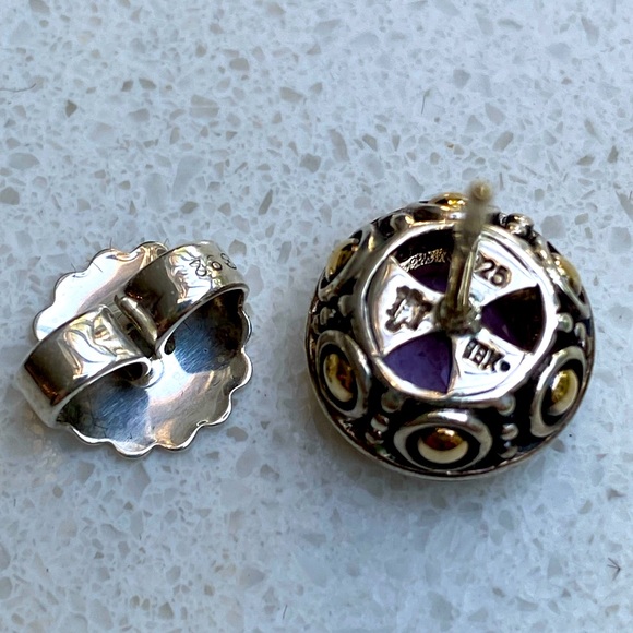John Hardy Amethyst & Diamond Batu
Sari Stud Earrings - Picture 5 of 8